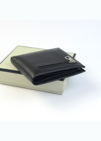 Гаманець чоловічий шкіряний горизонтальний маленький чорний портмоне на магнітах із затискачем для купюр Balisa (316715400)