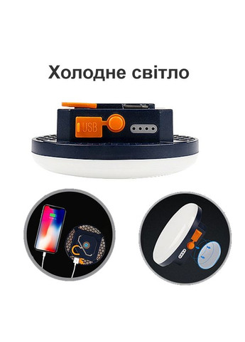 Ліхтар для кемпінгу рибалки або надзвичайних ситуацій з акумулятором 7200 мАг та Power bank MOS-14 (холодне світло) (100905) Nectronix (321960364)