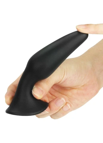 Анальна пробка Lure Me Silicone Anal Plug Чорна L Lovetoy (282710697)
