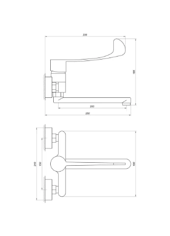 Змішувач для кухні CLINIC TCL-15044 Topaz (392905231)
