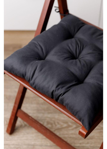 Подушка на стілець Фібра 40х40 см Чорний Прованс (372806259)