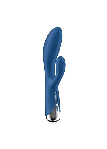 Вібратор-кролик з ротацією Spinning Rabbit 1 Blue, 3 мотори Satisfyer (315013893)