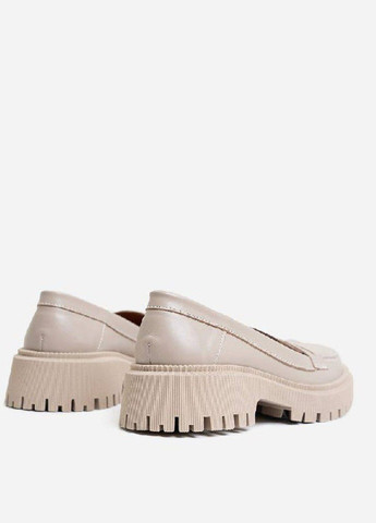 No Brand Лоферы женские кожаные лоферы бежевый з натуральная кожа, — демисезон (317752976)