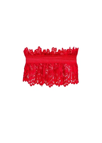 Ажурная подвязка Amor Cherris garter, red Obsessive (362695331)