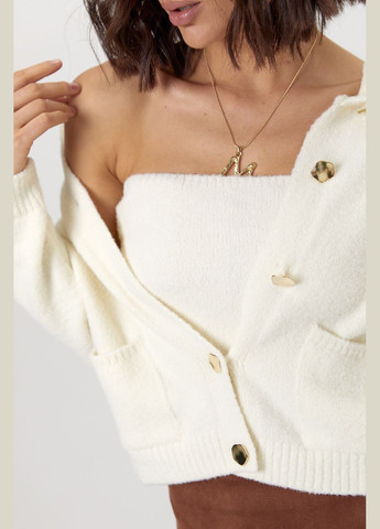 Стильний короткий кардиган із топом No Brand (321667508)
