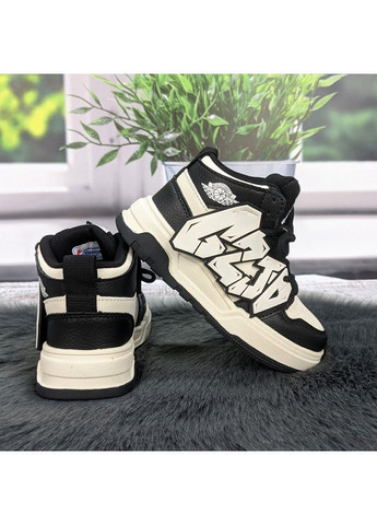 Чорно-білі осінні кросівки дитячі Kimboo