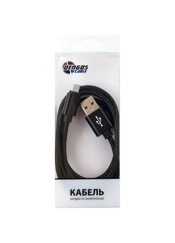 Дата кабель (ek19133) DENGOS USB 2.0 AM to Micro 5P 1.0m black (391781990)