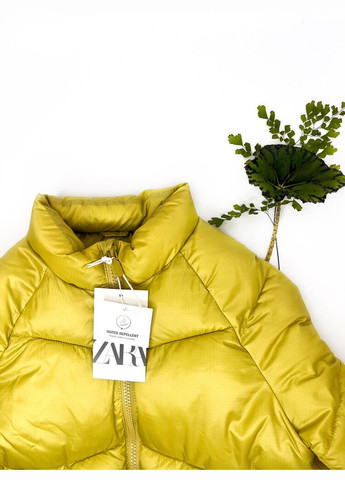 Желтая демисезонная куртка 92 см желтый артикул л705 Zara