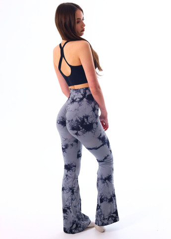 Лосини тай-дай з високою посадкою та розкльошеним низом (70135) FitFiesta (329436898)