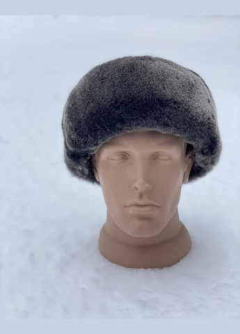 Чоловіча шапка вушанка з натурального хутра овчини. Краматорка No Brand (361162387)