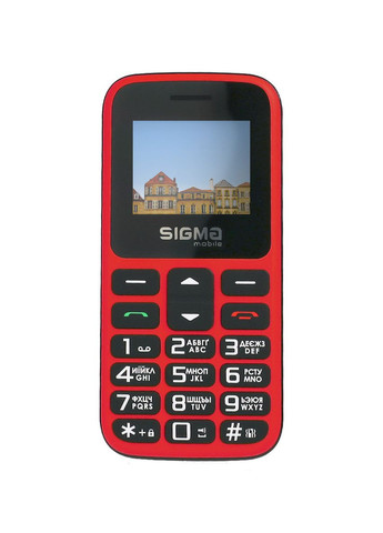 Телефон бабусефон Mobile HIT 2020 червоний Sigma (293346602)