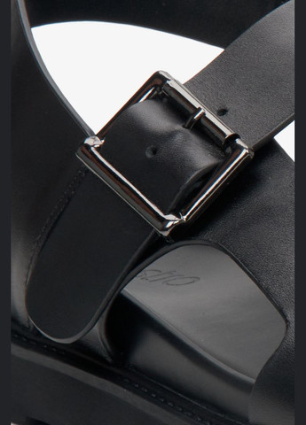 сандалии, цвет черный Estro