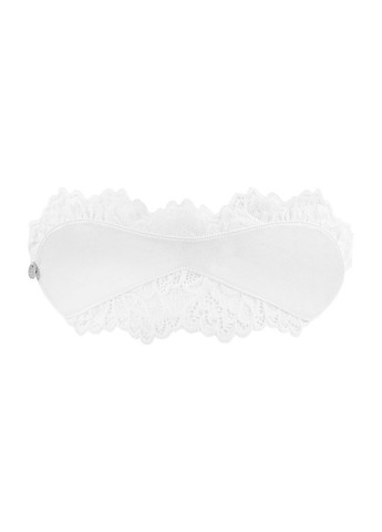 Атласна Маска для очей біла Amor Blanco eye mask white O/S Obsessive (297365933)