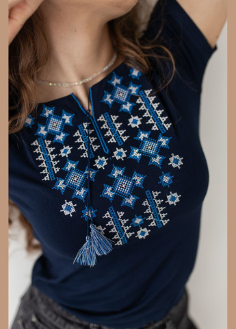 Женская футболка вышиванка "Звездное сияние" MEREZHKA (288644923)