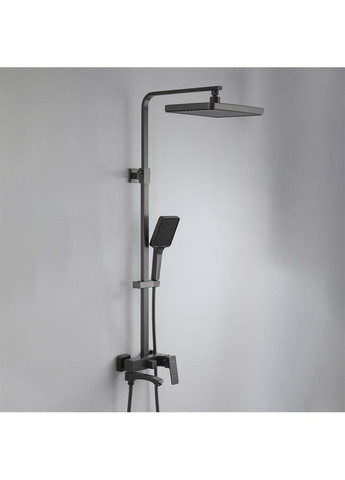 Душевая система F2476-9, 3 функции, поворотный излив, латунь, оружейная сталь Frap (372994948)