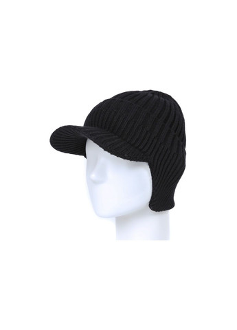 Шапка по голове с козырьком мужская вискоза черная ДЖАР 902-220 LuckyLOOK 902-220М (362623923)