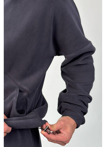 Темно-серый демисезонный флисовый спортивный костюм (свитшот, брюки), цвет темно-серый Nenka