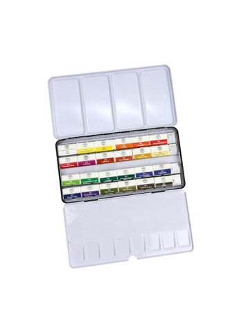 Набір акварельних фарб GALLERY в металічному пеналі 24кол кювета Mungyo (362586442)