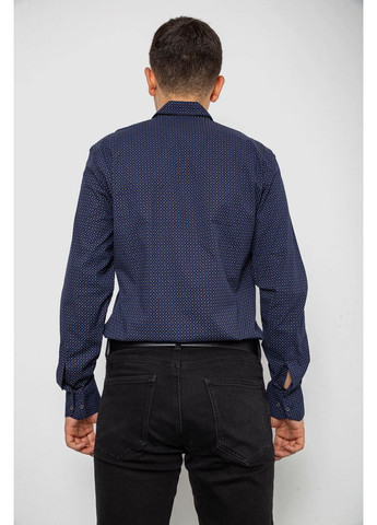 Сорочка чоловіча з принтом, колір синій, 214R7468-1 Ager (350916089)