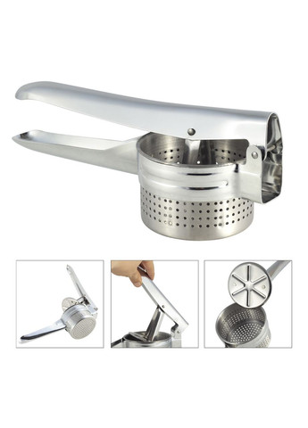 Прес-чавилка для картоплі з нержавіючої сталі Kamille (307288766)