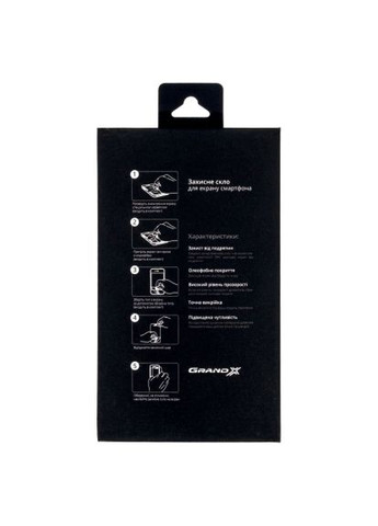 Скло захисне (AIP15PR9D) Grand-X Apple iPhone 15 Pro 9D black (366497053)