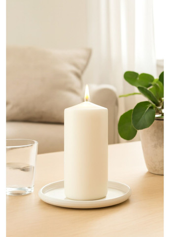Блочная свеча без запаха ИКЕА 14 см IKEA (315629076)