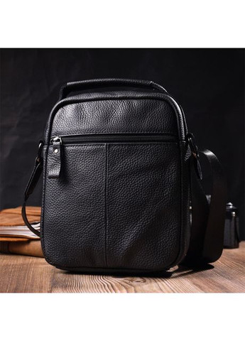 Сумка планшет через плечо для документов и для телефона мужская из натуральной кожи средняя Черный 37002 Vintage (361660307)