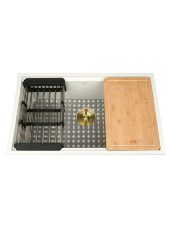 Кухонна мийка під стільницю білого кольору Nett NW-7042 (373001343)