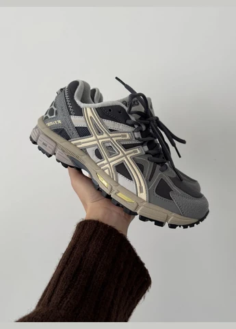 Сірі Зимовий кросівки зимові чоловічі asics gel-kahana 8 winter fleece gray beige | асікс гель-кахана 8 сірі бежеві з флісом No Brand