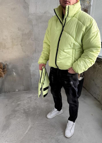 Комбінована зимня куртка зимова (матова) зі знімним капюшоном виробництво україна No Brand