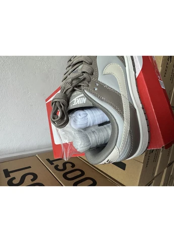 Комбіновані кросівки чоловічі nike sb dunk bone tan найк сб данк демісезон No Brand