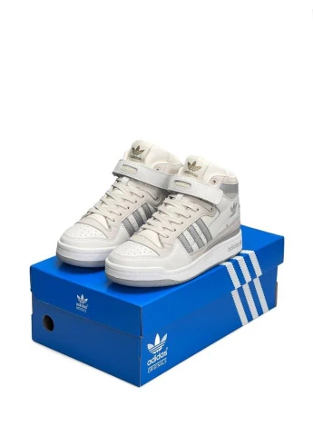 Сірі кросівки milk grey w No Brand Forum 84 Mid