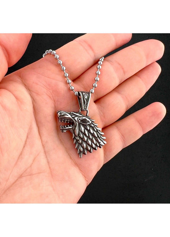 Готичний панк кулон вовк з медичної сталі PS-109 No Brand (299340213)