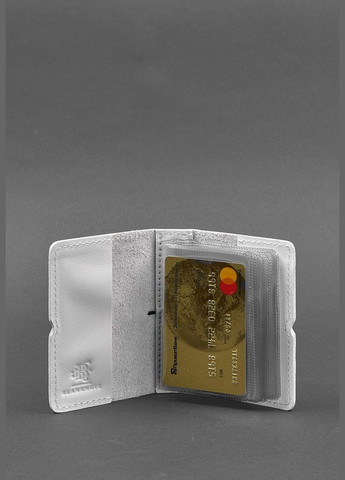 Жіночий шкіряний кард-кейс 7.0 білий Краст (A-027774) BlankNote (328444970)