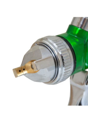 Краскораспылитель HVLP 1.3 + 1.7 мм с верхним баком 600 мл Green () Sigma 6812121 (380885514)