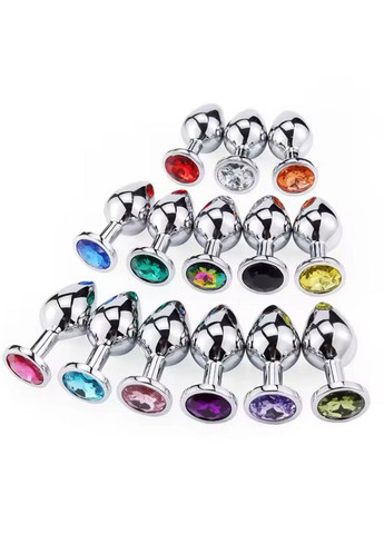 Анальная пробка металлическая размер S черный No Brand (362571379)