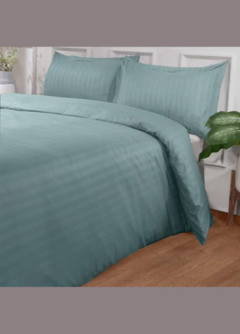 Евро комплект Постельного белья Страйп Сатин Sage 200х220 Vital-Textile SPе-6 (331013308)