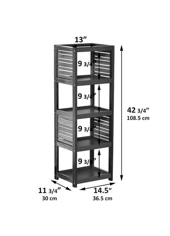 Этажерка для ванной из дерева Шайни корица-маренго (ВЖТ-02133319) No Brand (328209940)