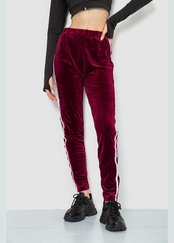 Спортивные штаны женские велюровые черные однотонные размер L Ager (316318553)