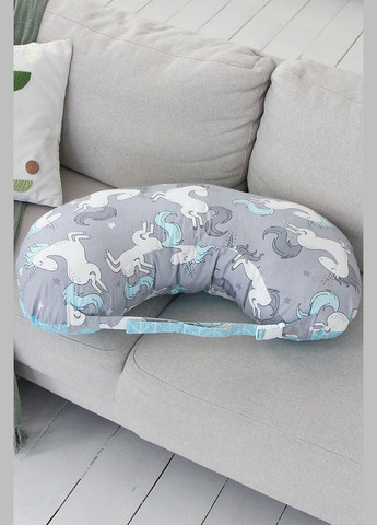 Подушка для годування малюка "єдинороги блакитна грива'' Юла мама (308202147)