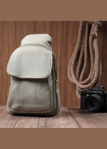 Великолепная женская сумка с одной лямкой через плечо из крупнозернистой экокожи 22765 Vintage (329151128)