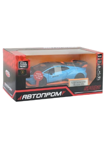 Металева модель Lamborghini STO 1:32 з дверима, світлом і звуком, 18x9x8 см - No Brand 68716GB (374652429)