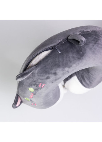 Подушка для шиї Kitty U-подібна темно-сіра HP-56-11BG Yiwu (371236533)