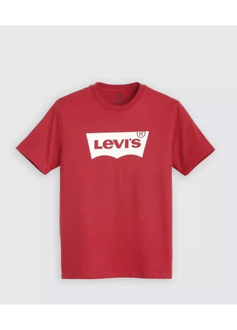 Красная мужская футболка levi’s logo красная, размер l Levi's Футболка