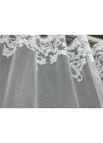 Тюль 639т Жакард Преміум Білий 400х250 см (42-0953) VR-Textil (377711802)
