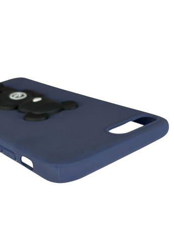 Чехол для iPhone 8 Plus детский с мишкой на айфон 8 плюс тёмно-синий Apple (366020594)