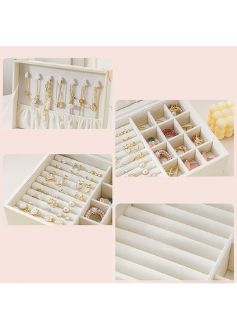 Шкатулка SP-01261 для украшений и ювелирных изделий двухуровневая 230*170*115 мм Casegrace (362456109)