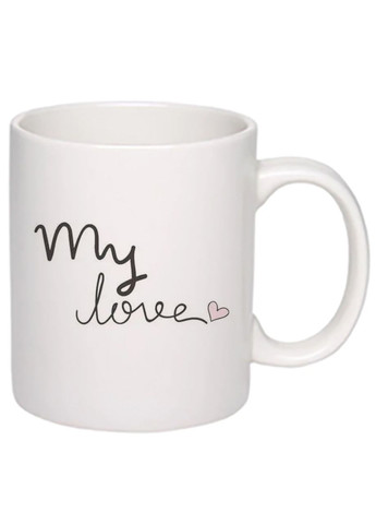 Чашка с принтом "My love" 330мл ( ) (17403) No Brand (312487360)