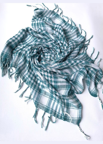 Шаль женская в клетку с кистями весна-осень 102х95 см No Brand (328088234)