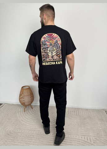 Черная футболка милитари кара, унисекс, цвет черный, размеры xxl No Brand